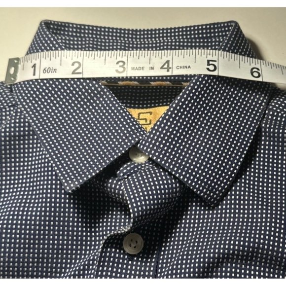 Classic Club Gold Label Boy's Button-Down Shirt Checks Size 10/12 100% Cotton - Picture 10 of 11